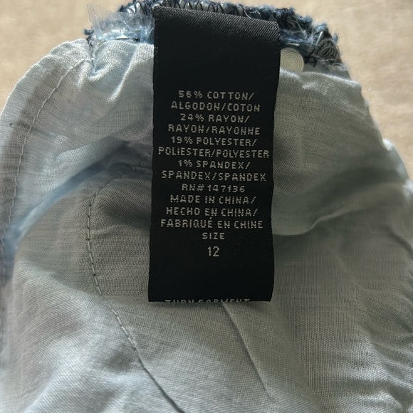 NWOT 1822 DENIM Taylor Vintage Denim Crop Skinny with cuff - Picture 9 of 10